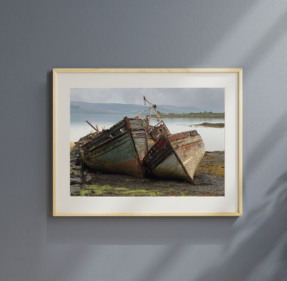 Boats on Isle of Mull, Scotland, Printable Landscape Wall Art, Instant Digital Download - Image 2