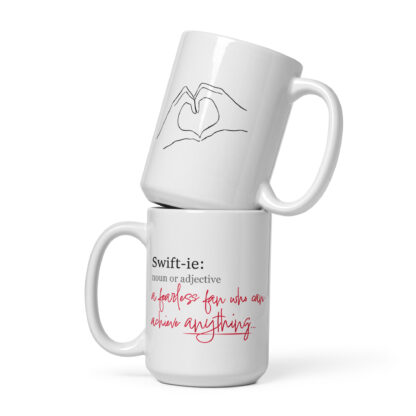 Fearless Swiftie White Glossy Mug - Image 3